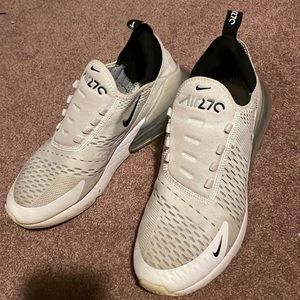 White AirMax 270's